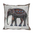 thumbnail image 1 of Indian Knitted Elephant Cotton Linen Throw Pillow Case Cushion Cover Decor, 1 of 3