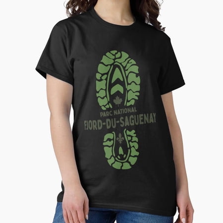 Vintage Fjord Du Saguenay National Park Quebec Canada - Qc Hiking Boot Classic T-Shirt T-Shirt - Perfect T-Shirt For Everyone
