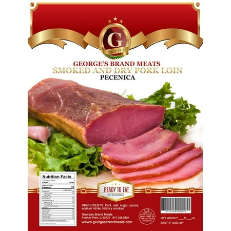Dry Pork Loin, Pecenica (Georges) approx. 1.0 lb (Best Way To Defrost Pork Chops)