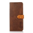 thumbnail image 2 of SaniMore Wallet Case for Samsung Galaxy S23 FE, Wear-resistant PU Leather Case Card Slots Cash Pocket Kickstand Shockproof Anti-fall Full Body Protective Magnetic Case For Galaxy S23 FE, Brown, 2 of 7