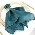 Efavormart 20"x20" Peacock Teal Wholesale SATIN Linen Napkins For ...