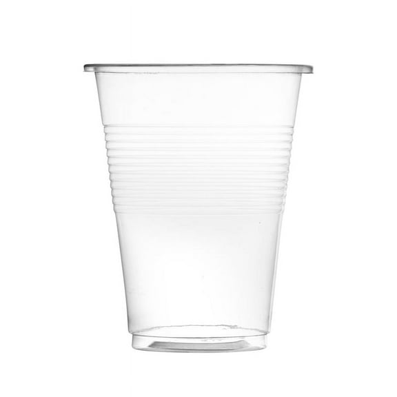 K & C Disposable Medium Weight 9 Oz Plasic Clear Drinking Cups
