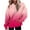 Hot Pink, variant on Giftesty Gradient Hoodie Womens Loose Comfy Trendy Pullover Hooded Sweatshirts with Pockets Long Sleeve Drawstring Hooded in Fall and Winter Fashion