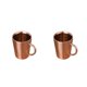 thumbnail image 4 of Monstrate Taza de cerveza Agua Té Taza de café Jarra de leche de doble pared Vasos para acampar Oro rosa 2piezas, 4 of 6