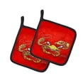 thumbnail image 2 of Seafood Sandwich Crab Shrimp Crawfish Pair of Pot Holders, 2 of 2