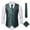 Green, variant on APEXFWDT Mens Dress Vest for Tuxedo, Paisley Vest for Formal Waistcoat + Necktie and Pocket Square Cufflink Set 3PC Sets for Suit Wedding