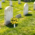 thumbnail image 5 of Artificial Cemetery Flowers for Grave, Realistic UV Resistant Memorial Day Silk Rose Flower with Vase, Cemetery Decorations for Outdoor Honoring Loved Ones, 5 of 6