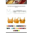 thumbnail image 2 of MixMatchy Women's Front Triple Crisscross Seamless Removable Pad Bralette, 2 of 5