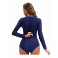 thumbnail image 3 of Top-kevin Women's Long Sleeve One Piece Swimsuits Rash Guard Modest Full Coverage Bathing Suit, 3 of 13