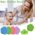 thumbnail image 4 of Scalp Brush Soft Silicone Bath Brush with Gentle Bristles for Cradle Cap Shampoo Massage Tool Easy Clean Non-Slip Ergonomic Handle for Hair Care,1 pc, 4 of 4