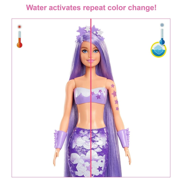 Barbie Color Reveal Mermaid Doll With 7 Surprises, Rainbow Mermaid Series