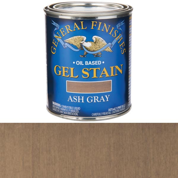 General Finishes Gel Stain, Ash Gray, Pint