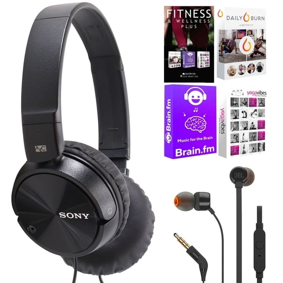 Auriculares supraaurales Sony MDR-ZX110NC con cancelación de ruido + JBL T110
