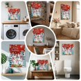 thumbnail image 6 of Ships Next Day Canvas Wall Art 8"x8",Red Christmas Wood Framed Canvas Print Painting,Winter Snowman Xmas Pine Tree Snowflakes Ready to Hang Small Picture Wall Decor for Home Bathroom Nursery Kitchen, 6 of 9