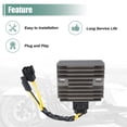 thumbnail image 5 of Unique Bargains 1 Pcs Motorcycle Regulator Rectifier for Arctic Cat 400 2X4 2000-2001 for Arctic Cat 400 4X4 2000-2001, 5 of 6