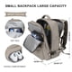 thumbnail image 2 of Mochila de viaje WONHOX Carry on para mujer y hombre, gris y marrón, 2 of 8