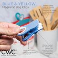 thumbnail image 3 of HAHDAXIA 10 Pc Bag Clips with Magnet- Food Clips, Chip Clips, Bag Clips for Food Storage with Air Tight Seal Grip for Bread Bags, Snack Bags and Food Bags (Yellow and Blue), 3 of 4