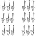 thumbnail image 1 of Ganchos de cortina de metal de 100 piezas para cortinas de puertas, cortinas de ventanas y cortinas de ducha - ganchos de cortina de cinta de cortina - plata Xemadio YQ-0827, 1 of 6