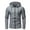 Dark Gray, variant on IROINNID Zip Up Hoodie for Men Loose Printed Sports Sweater Long Sleeve Zipper Pocket Sports Top Coat,Black