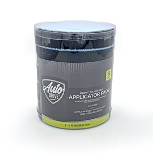 Auto Drive Microfiber Applicator Pads, Edgeless Design, 5-Pack