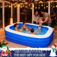 thumbnail image 2 of Inflatable Pools Rectangle Swimming Pool, 3 Layers, 2 of 4