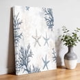 thumbnail image 3 of Canvas Wall Art Retro Starfish Coral Canvas Art Print Ocean Nautical Coastal Pictures Wall Decor for Living Room Bedroom Artwork Decorations Stretched Framed Ready to Hang 12"x16", 3 of 9