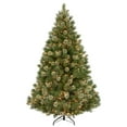 thumbnail image 5 of National Tree Company 7.5 ft. Pre-Lit Artificial Wispy Willow Grande Medium Christmas Tree, Green, 750 Clear Lights, Includes Stand, 5 of 6