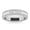 White, variant on Double Row - Round Brilliant Cut Moissanite Ring - Half Eternity Anniversary Ring - 18K Yellow Gold Plating for Women