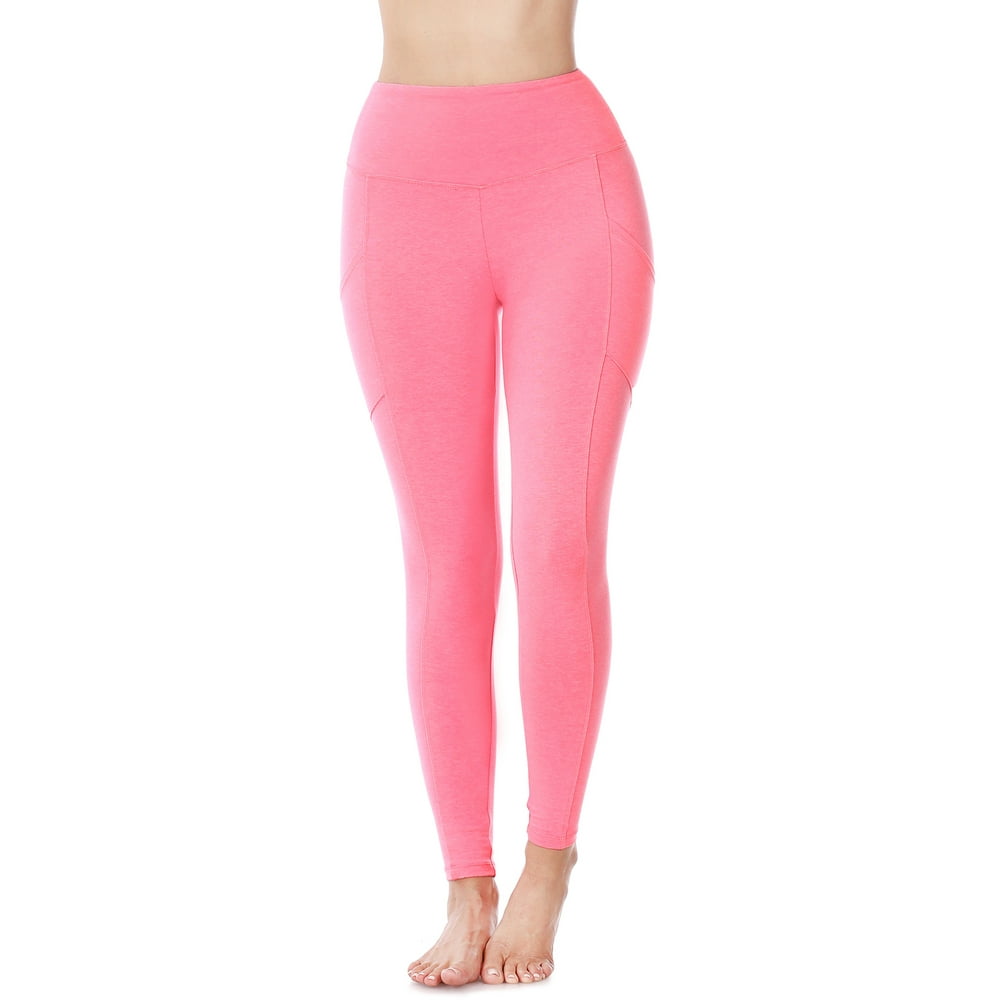 neon pink workout leggings