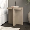 thumbnail image 3 of Evelyn&Zoe Laguna 20" Wide Square Side Table in Alder White, 3 of 4