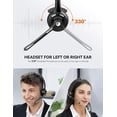 thumbnail image 3 of Auriculares Bluetooth TECKNET, auriculares inalámbricos con micrófono con cancelación de ruido para camionero, auriculares Bluetooth con micrófono silencioso para el trabajo, 3 of 5