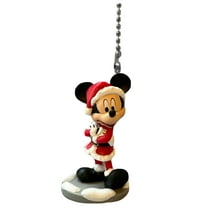 Mickey Santa Candy Cane PVC Fan Lamp Light Pull Holiday Attire Figure Figurine