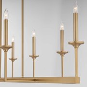 Quorum International 6505-8-59 Eldorado 8 Light 48 Wide Taper Candle Linear Chandelier -