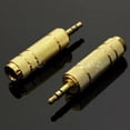 thumbnail image 3 of 2x Headphone Adapter Plug Audio Adapter Converter Connector, 3 of 9