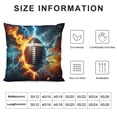 thumbnail image 5 of Wuche  Home Décor Super Soft Short Plush Square Throw Pillow Case Sofa Cushion Cover with Invisible Zipper  Insert- Football Theme Multiple specifications, 5 of 5