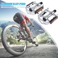 thumbnail image 3 of Pedales de bicicleta de montaña Pedal plano de bicicleta reflector de aleación de aluminio ultraligero JShteea  El nuevo, 3 of 7