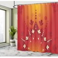 thumbnail image 4 of Ambesonne Oriental Shower Curtain, South Culture Flora, 69"Wx84"L, Ruby Vermilion, 4 of 4