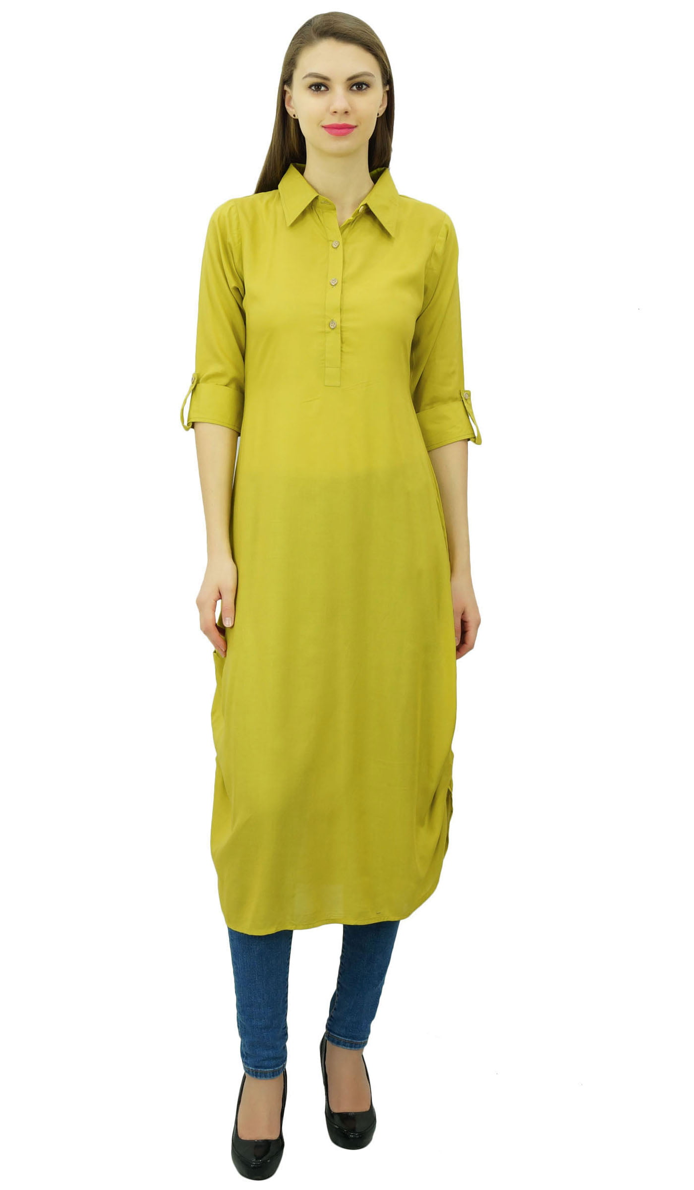 Get a Stylish and Trendy Look with Alia's Front Open Button Casual Kurti