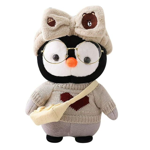 Muñeco de peluche para bebé, disfraz de pingüino, para disfraz de pingüino, 30 cm