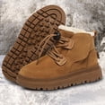thumbnail image 3 of Zapatos para correr para niños botas de nieve de invierno antideslizantes botas planas para caminar para niños y niñas, 3 of 9