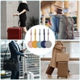 thumbnail image 4 of Becaristey 5pcs Leather Personalize Bags Travel Handbag Label Writtable Round Edge Impact-resistant Easy, 4 of 6