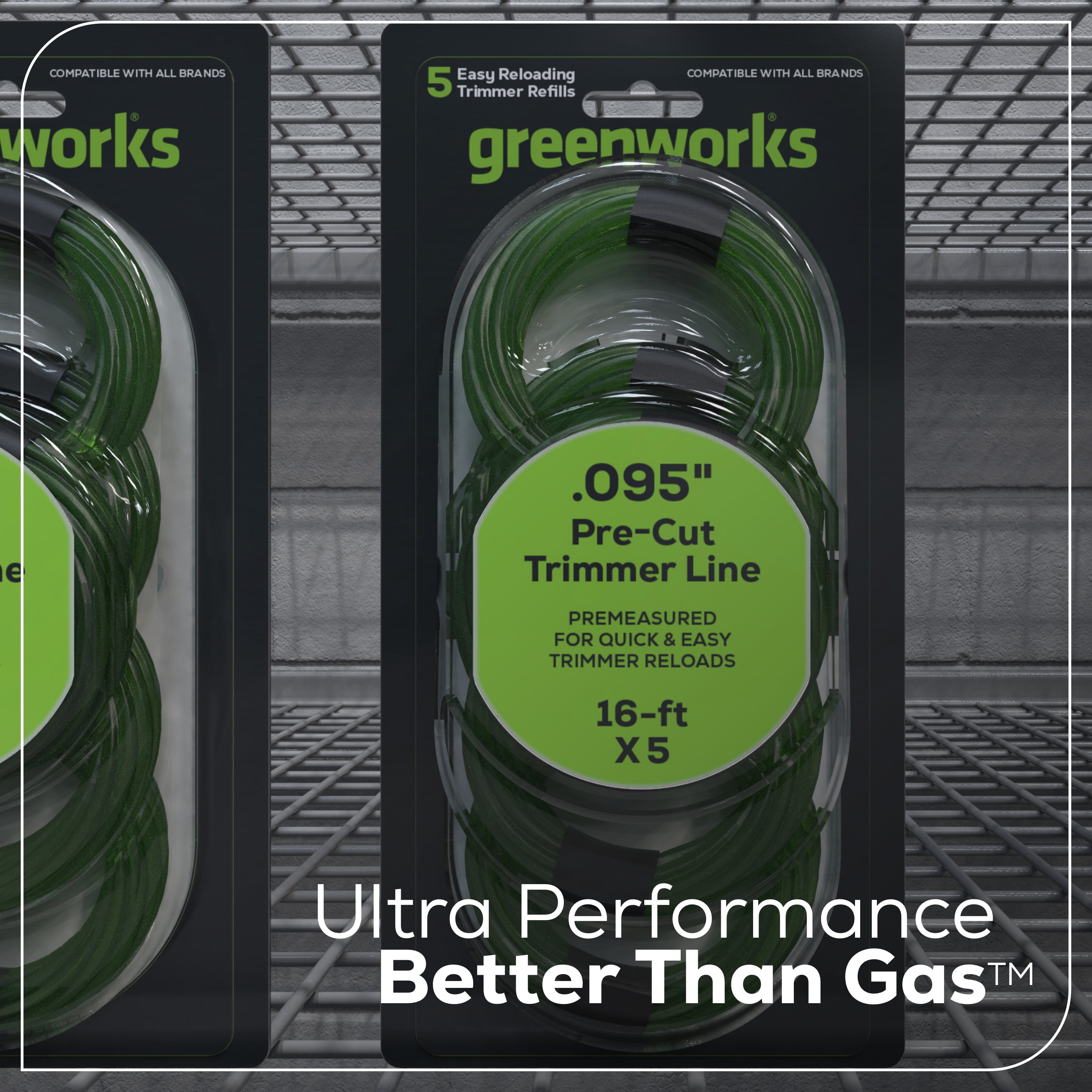 Greenworks 0.095" Pre-Cut Trimmer Line, 5 Pack 1808202