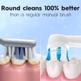 thumbnail image 3 of 10PCS Toothbrush Replacement Heads Compatible with Oral B iO 2/3/4/5/6/7/8/9/10, Medium Bristles for Gentle Gum Care, Round Toothbrush Head, 360°Deep Cleaning Rotating Powerhead, White+Black, 3 of 14