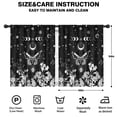 thumbnail image 2 of Blackout Kids Curtains,Black Gothic Sun Moon Flower Pattern Childrens Insulated Curtains Set Of 2,Bedroom Essentials,Toddler Room Decor 42x54in(106x137cm), 2 of 5