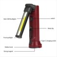 thumbnail image 4 of Linterna de Trabajo Plegable de 180°, Recargable por USB, Portátil, para Camping, Emergencias y Reparaciones, con Gancho para Colgar B, 4 of 5