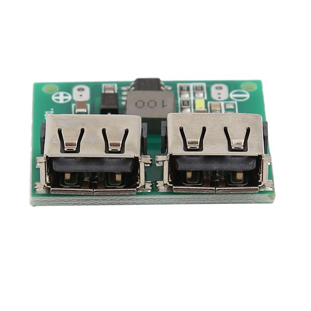 HW-681 DC-DC Módulo de potencia reductor Dual USB 5V 3A Tablero de carga para automóvil Buck Ehuebsd Para estrenar
