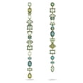 thumbnail image 2 of Pendientes Swarovski Gema Drop Green Crystal de metal dorado, 2 of 6