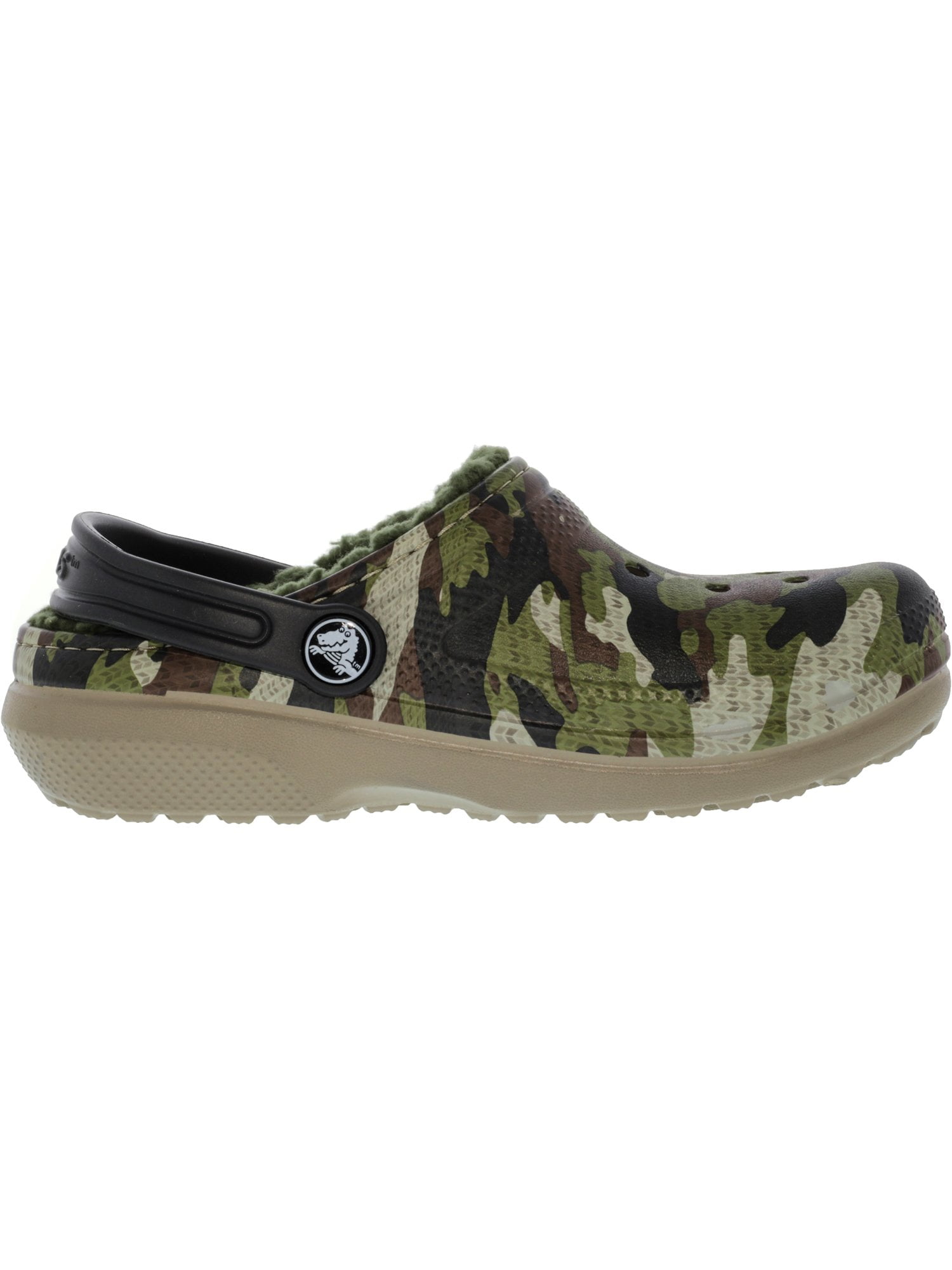 camo crocs lined