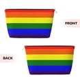 thumbnail image 2 of Pride Rainbow Flag Purse Organizer Handbags Totes Leather Zipper Printing Bag For Women Travel Toiletry Bag, 2 of 7