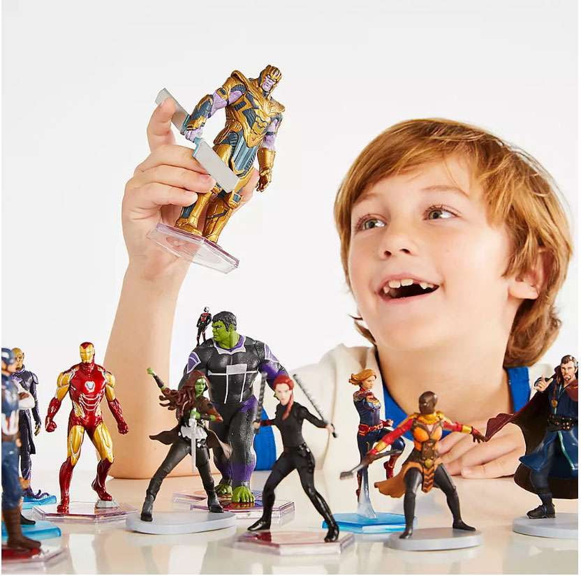 Disney Marvel's Avengers Mega Play Male Action Figure Sets Black